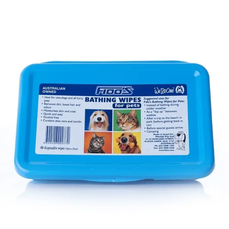 Fidos Pet Wipes 40pk