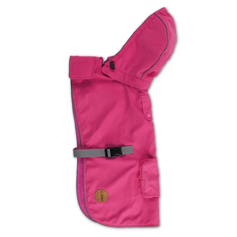 Kazoo Dog Coat Rainy Days Pink