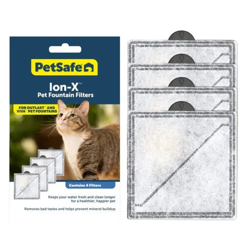 Petsafe Square Carbon Filter Suitable for Viva/Outlast Pet Fountains 4 Pack
