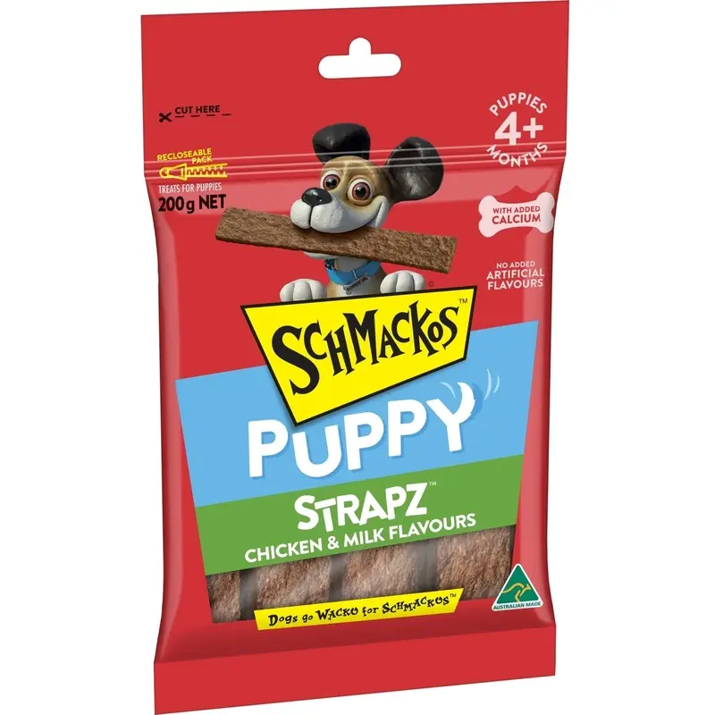 Schmackos Strapz 200g Puppy Chicken in Milk