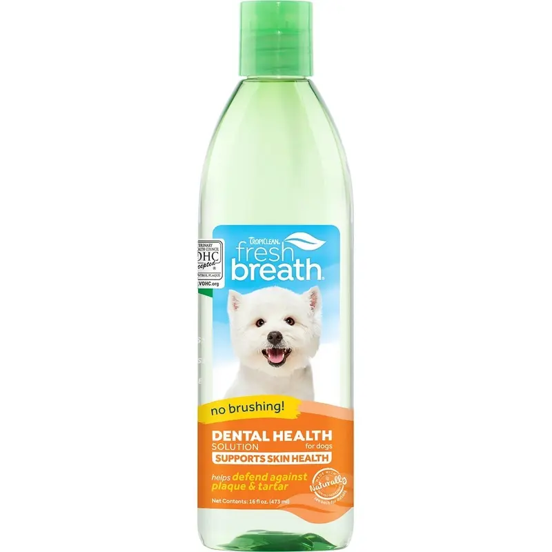 Tropiclean Fresh Breath Dental Health Solution + Skin & Coat 473ml