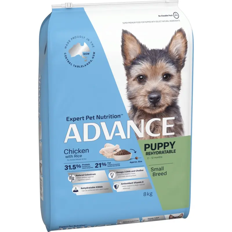 Advance Dry Dog Food Puppy Small and Toy Breed 8kg