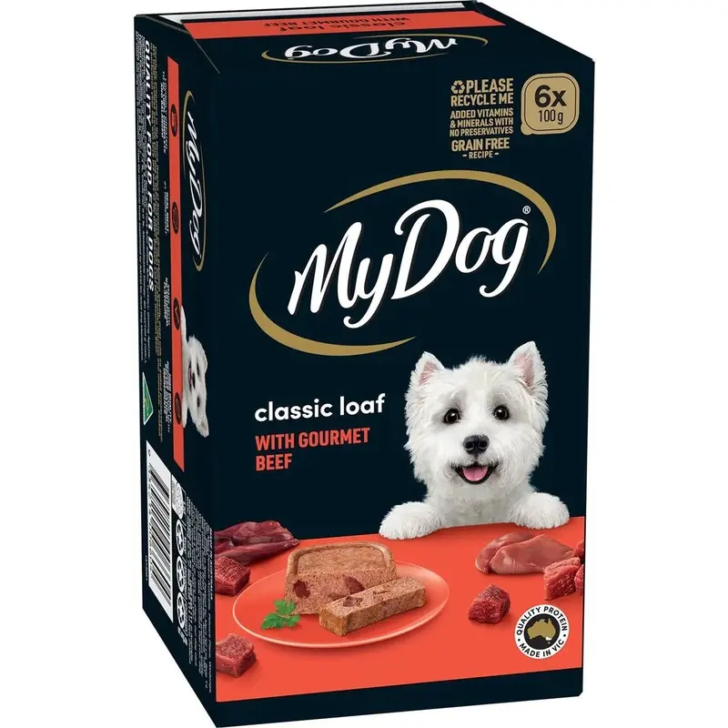My Dog Wet Dog Food Gourmet Beef 6x100g