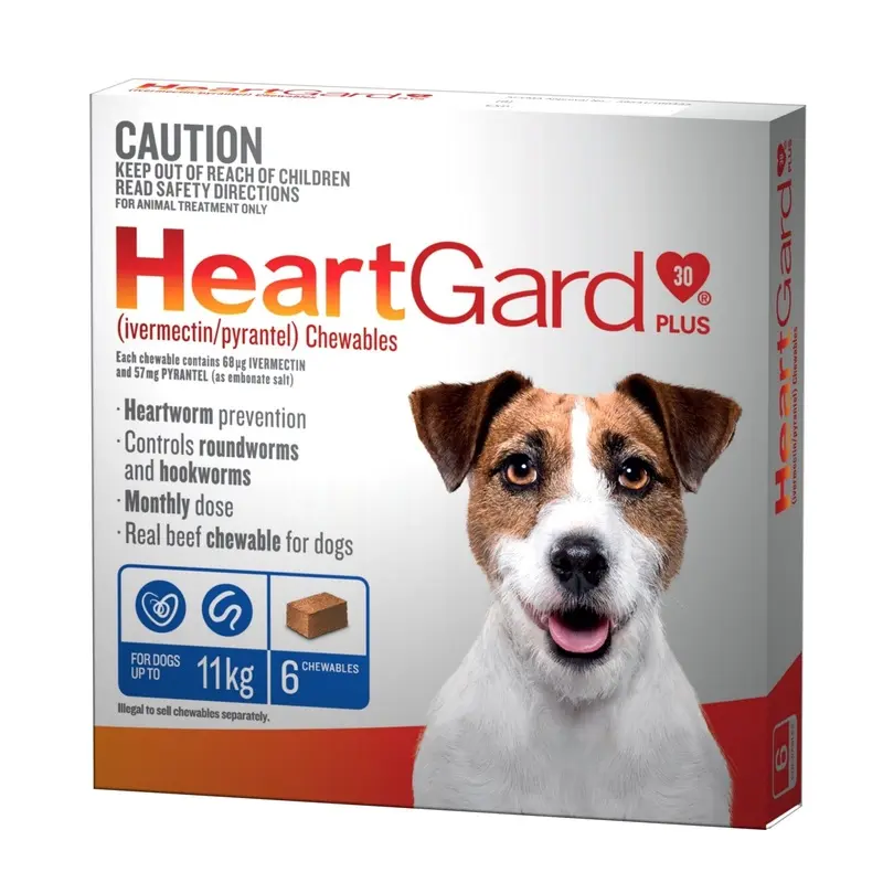 HeartGard Plus Blue Up To 11kg 6 Pack