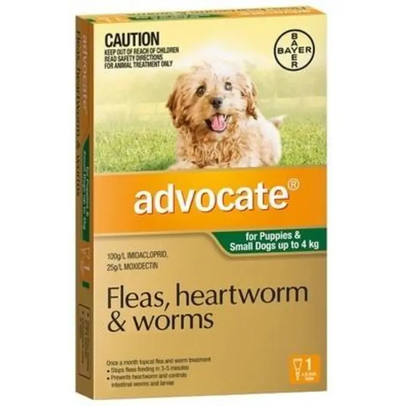 Advocate Dog Up To 4kg Green