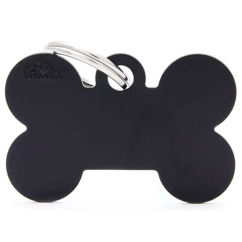 My Family Pet Tag Basic Bone Black
