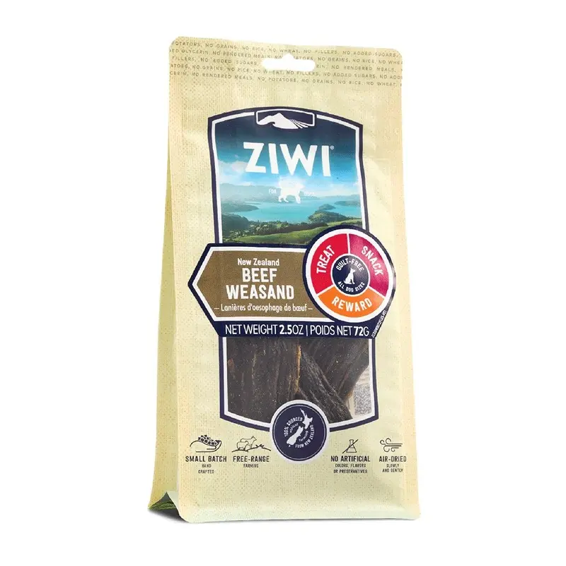 Ziwi Peak Dried Dog Treat Beef Weasand 72g