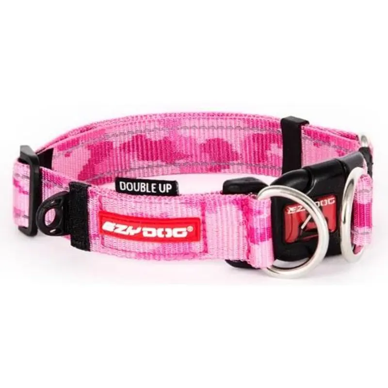 Ezydog Collar Double Up Pink Camo