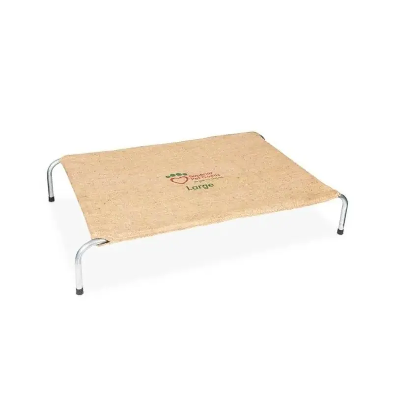 Hessian Bed Steel Frame Large