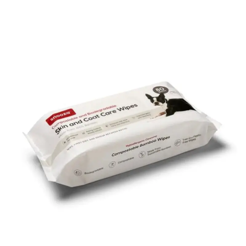 Snooza Skin & Coat Wipes White 80 Pack