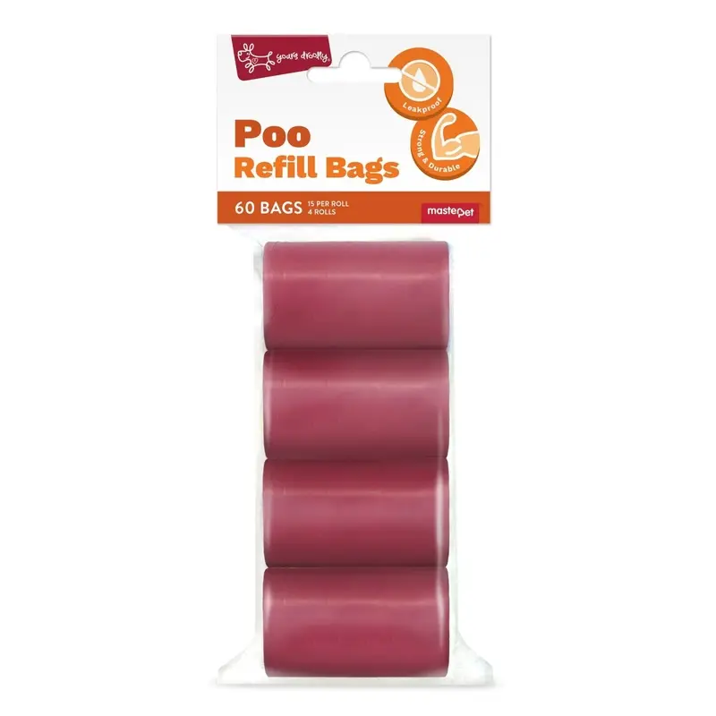 Yours Droolly Bag Refill Red 60 Bags
