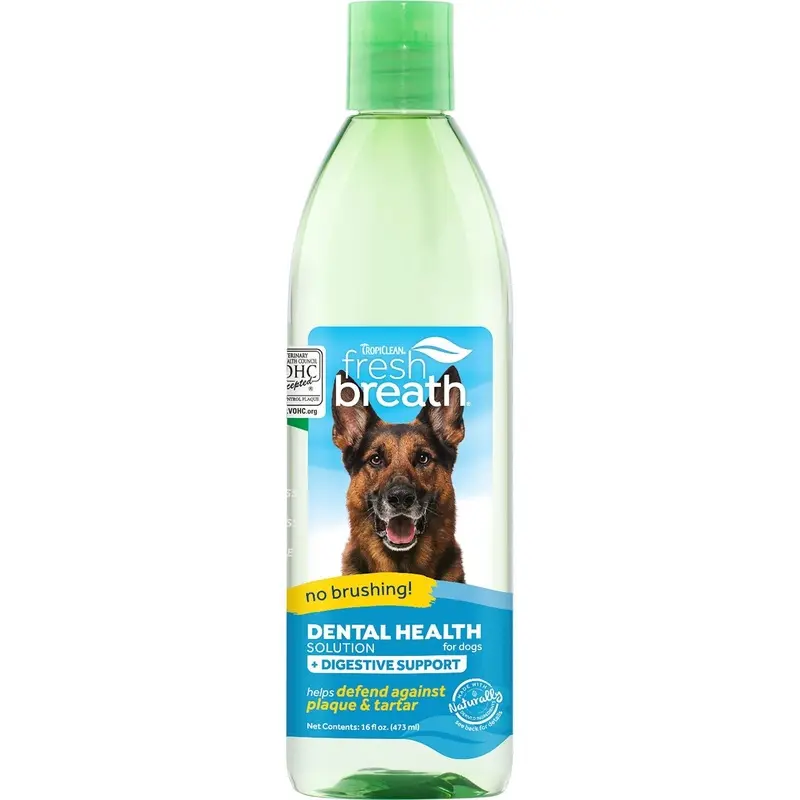 Tropiclean Fresh Breath Dental Health Solution + Digestive Support 473ml