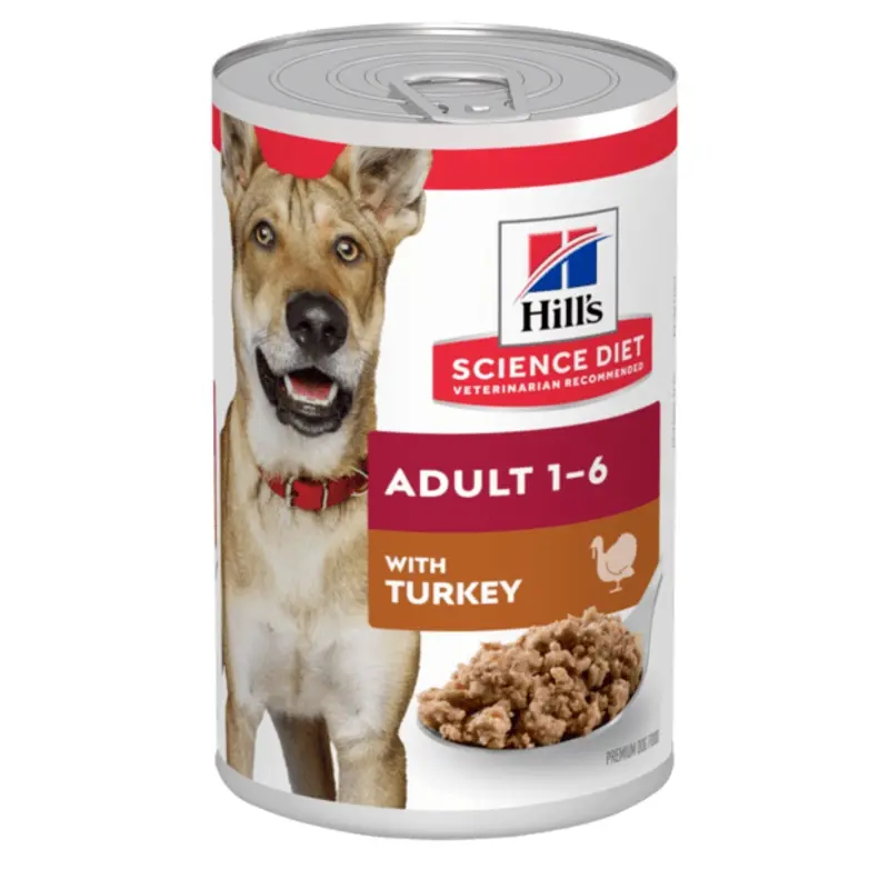 Hill's Science Diet Adult Turkey Canned Dog Food 370g