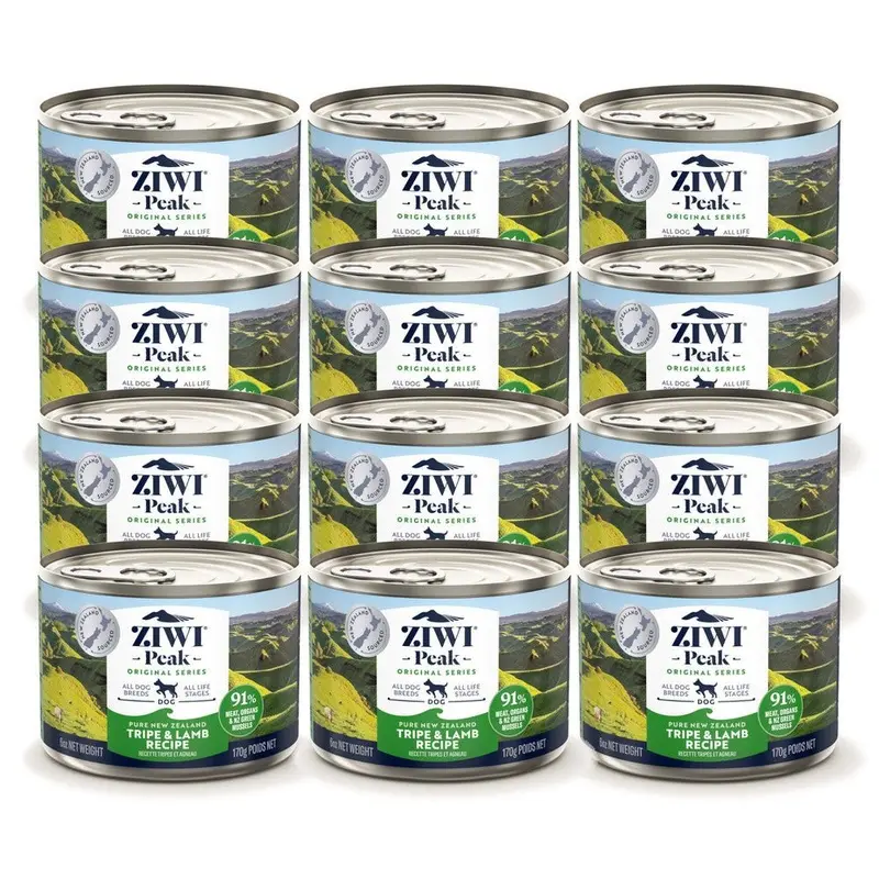 Ziwi Peak Wet Dog Food Tripe and Lamb 12x170g