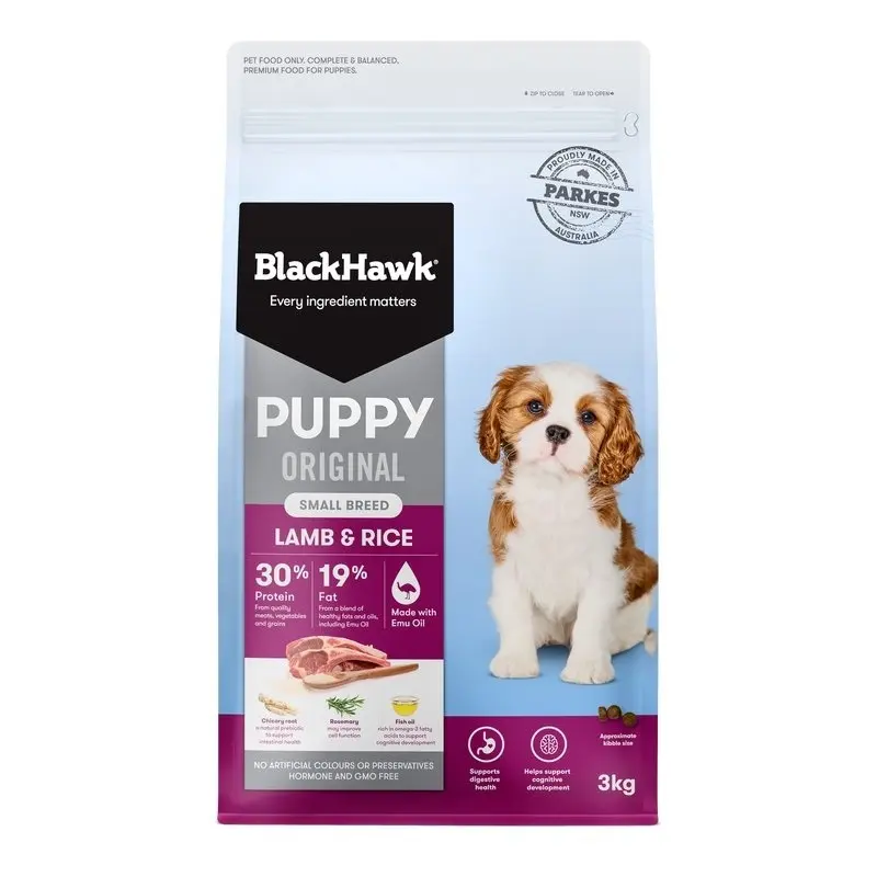 Black Hawk Dry Dog Food Puppy Small Breed Lamb and Rice