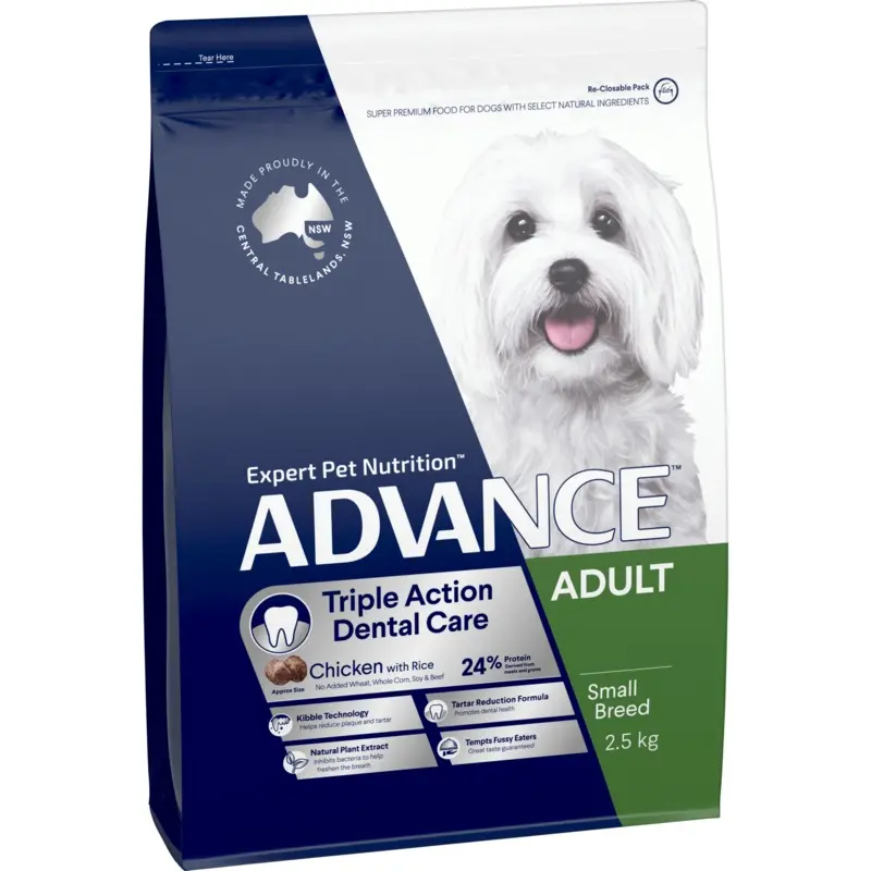 Advance Dry Dog Food Dental Toy and Small Breed 2.5kg