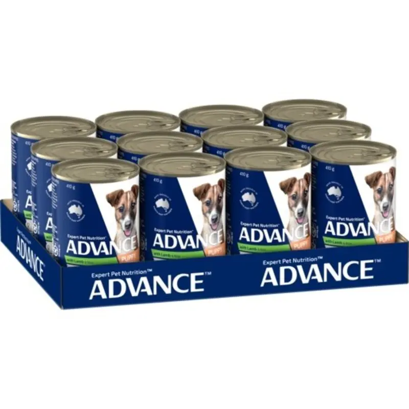 Advance Wet Puppy Food Lamb 410g x12