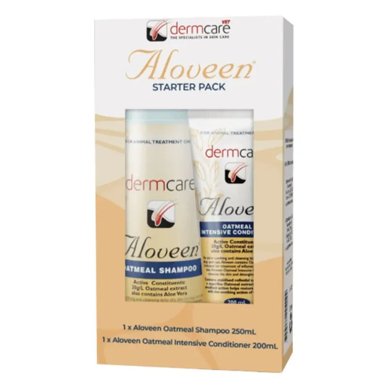 Dermcare Aloveen Starter Pack 250ml Shampoo and 200ml Conditioner