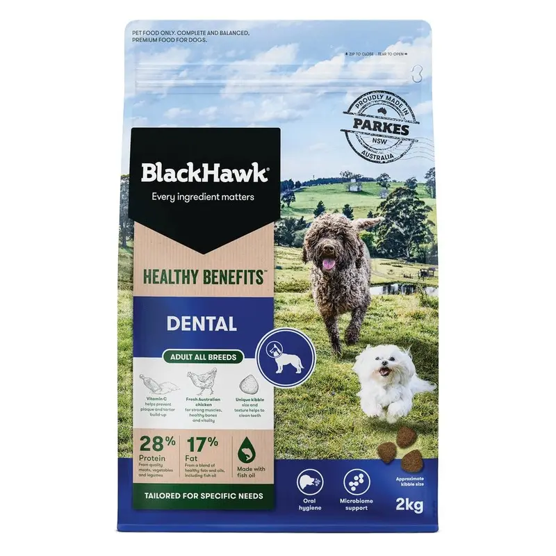 Black Hawk Dry Dog Food Healthy Benefits Dental