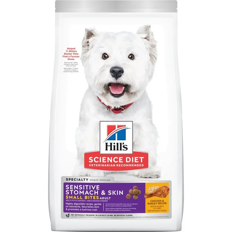 Hill's Science Diet Sensitive Skin and Stomach Adult Small Bites Dry Dog Food 6.8kg