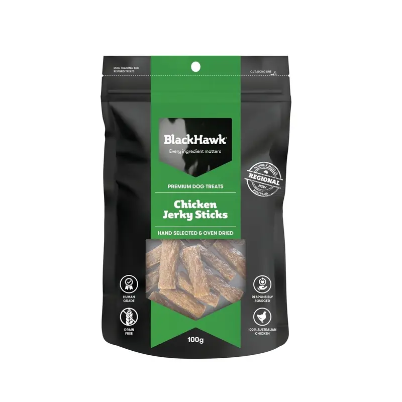 Black Hawk Dog Treats Chicken Sticks 100g