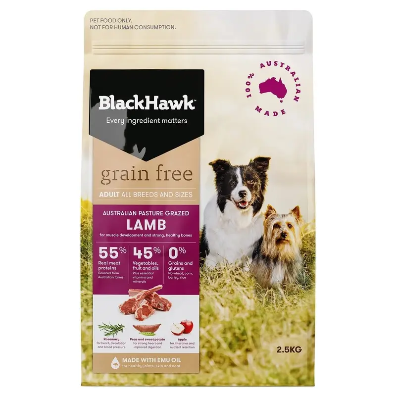 Black Hawk Grain Free Dry Dog Food Lamb