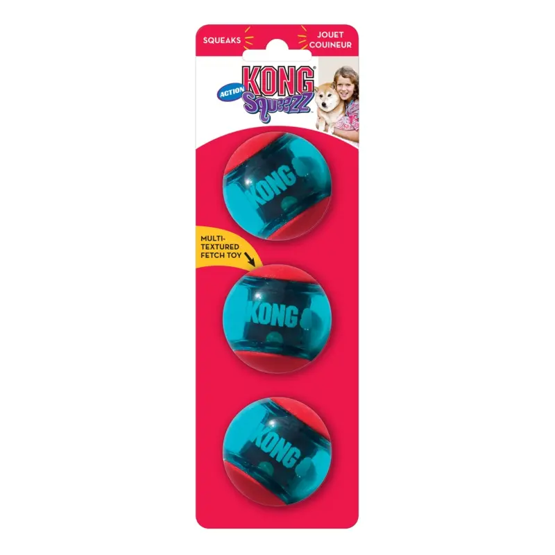 KONG Squeezz Action Red