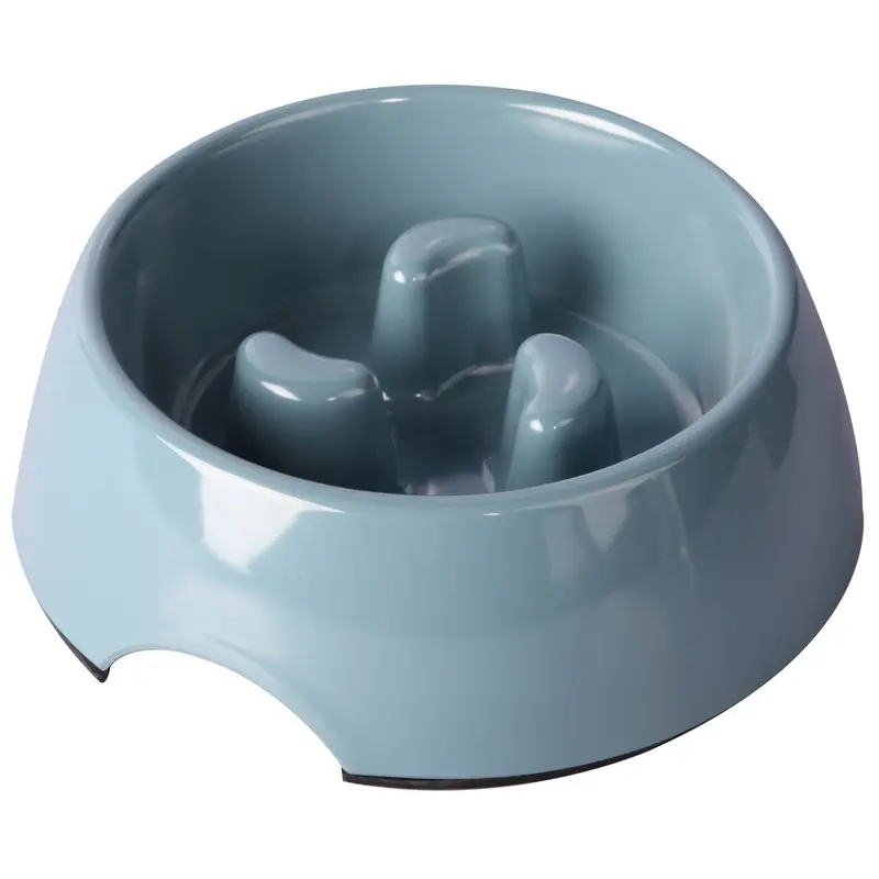 Pet One Dog Bowl Slow Down Feeder Blue Stone