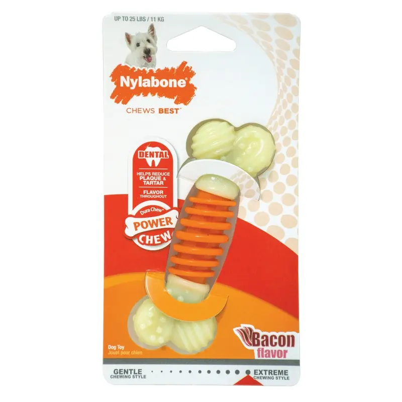 Nylabone Power Chew Pro Dental Bacon Flavor