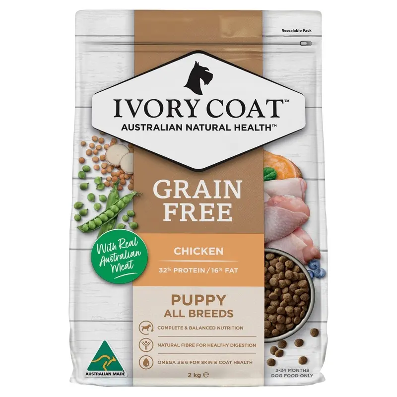 Ivory Coat Grain Free Dry Dog Food Puppy Chicken