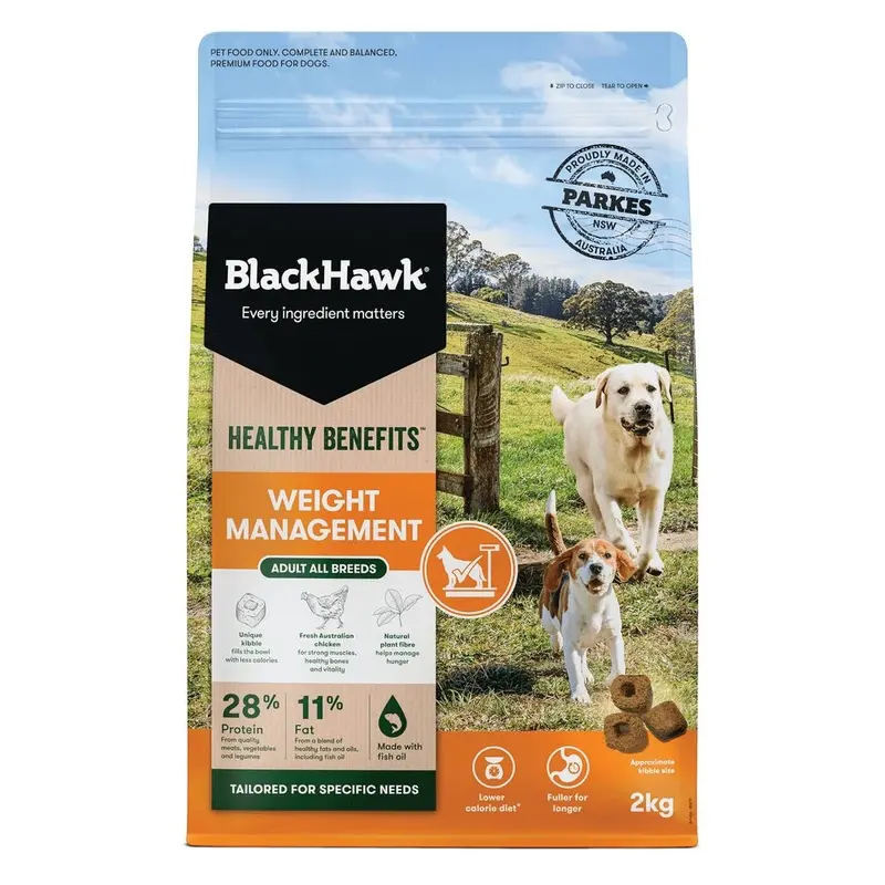 Black Hawk Dry Dog Food Healthy Benefits Weight Management
