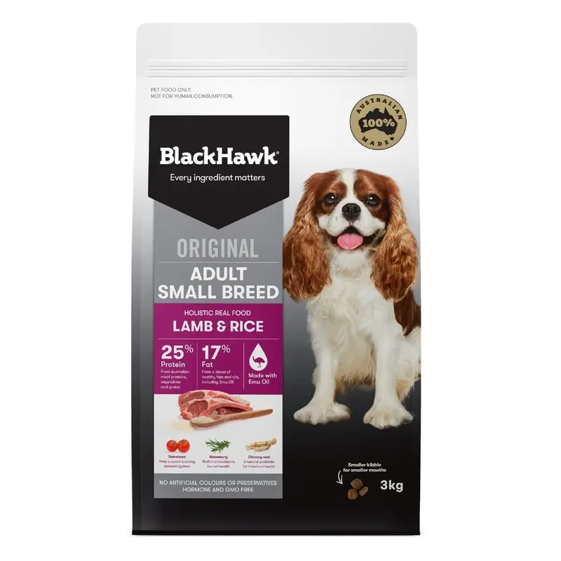 Black Hawk Dry Dog Food Adult Small Breed Lamb & Rice