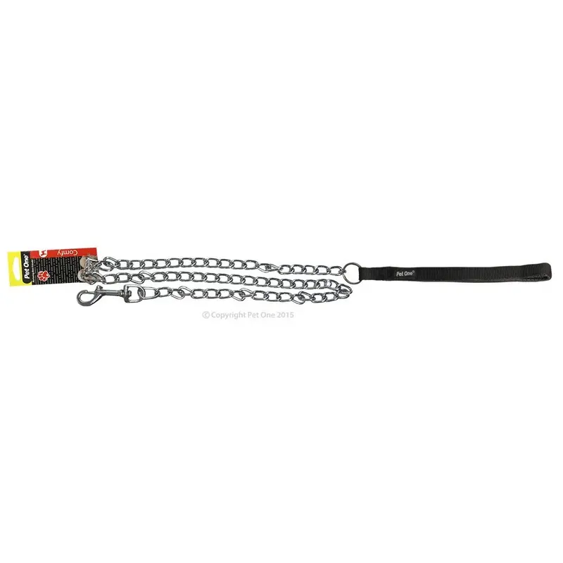Pet One Lead Padded Chain 120cm Black