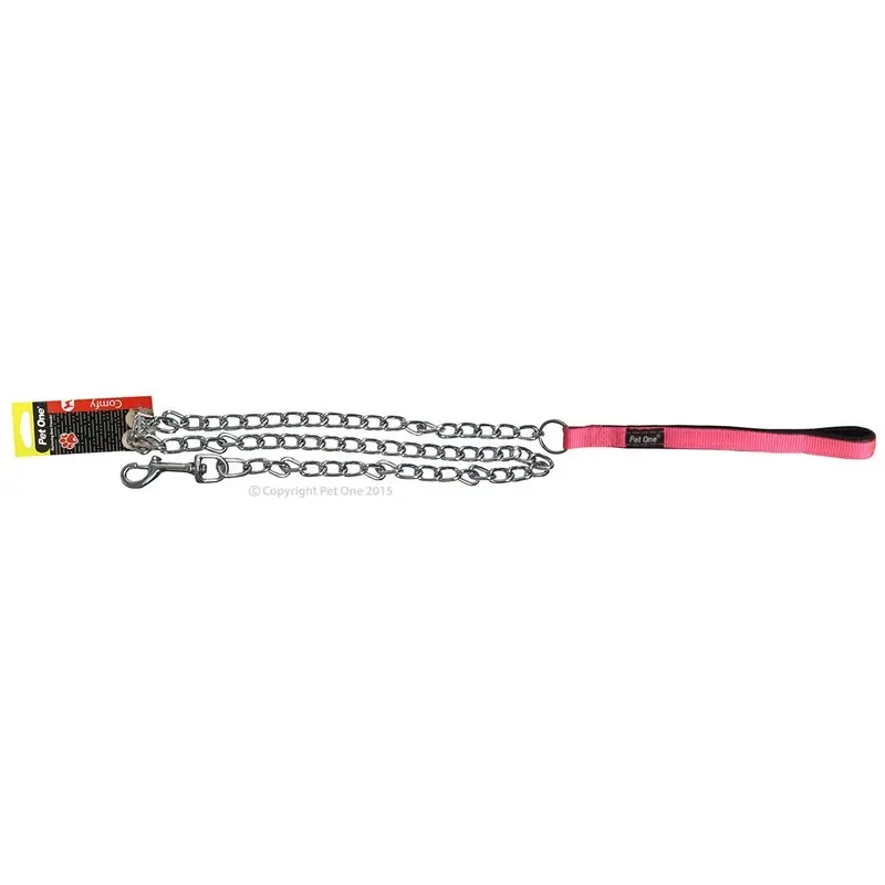 Pet One Lead Padded Chain 120cm Pink