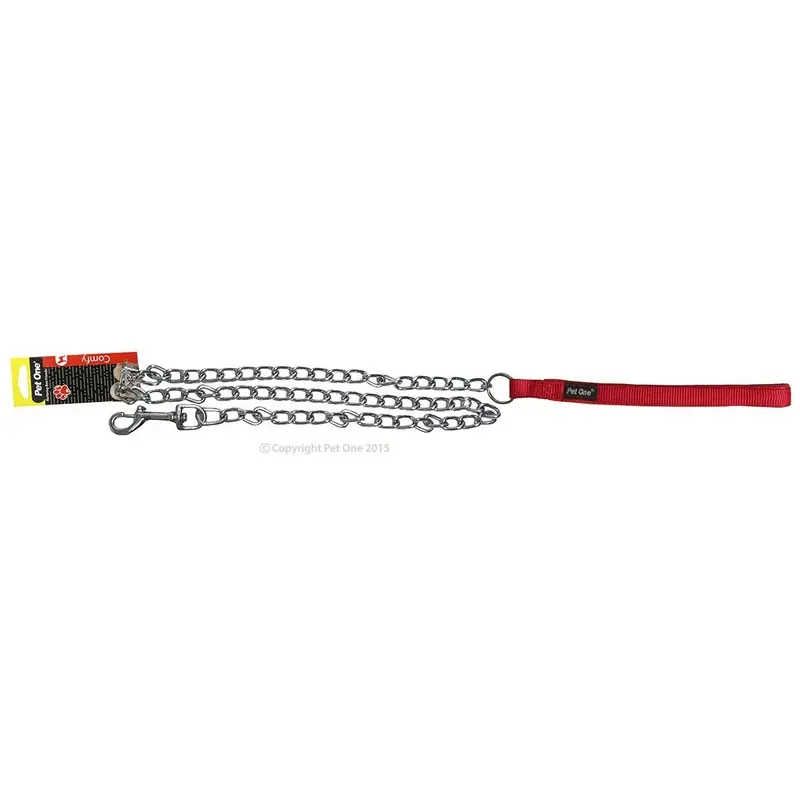 Pet One Lead Padded Chain 120cm Red