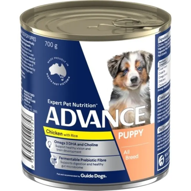 Advance Wet Puppy Food Chicken And Rice 700g