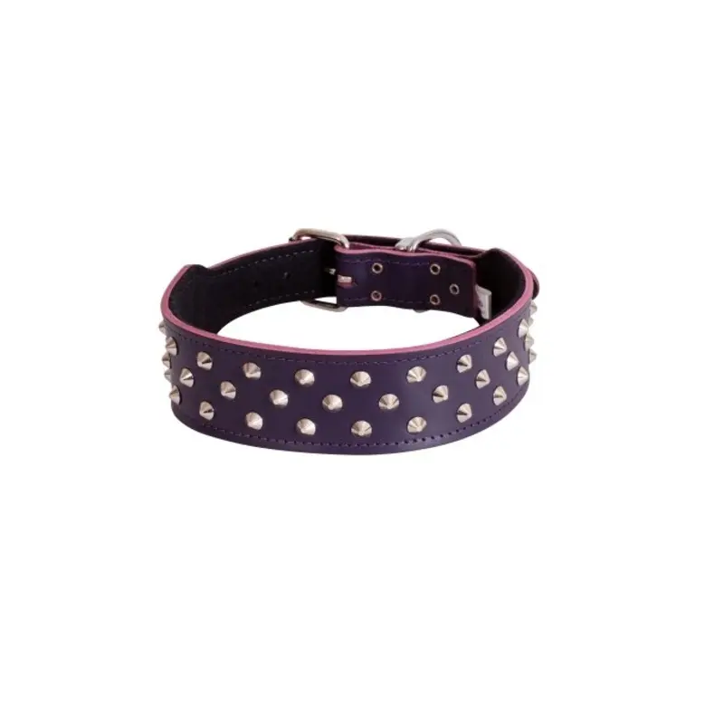 Beau Pets Collar Staffy Stud Black