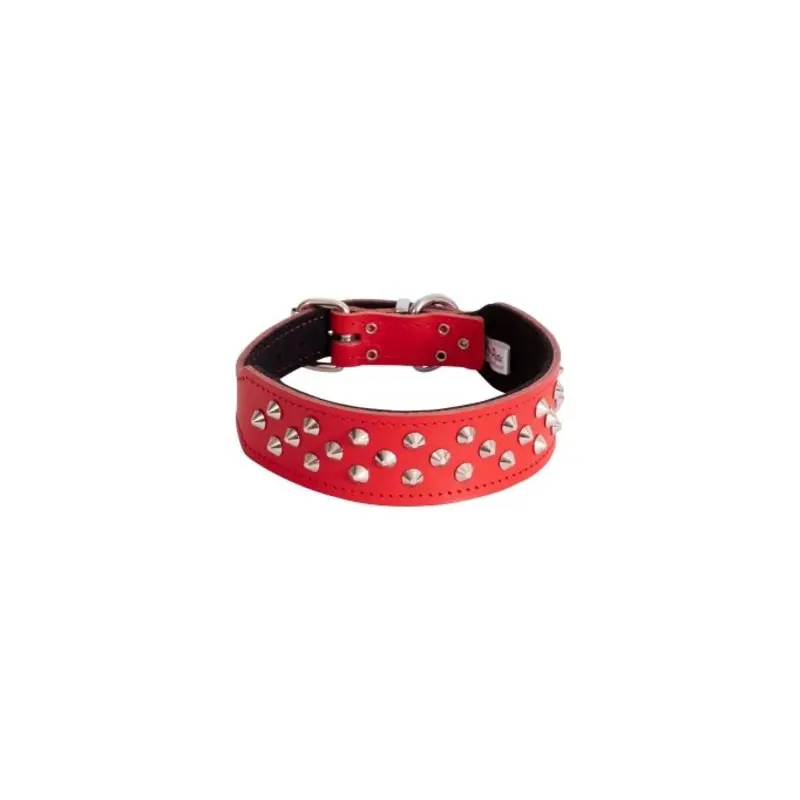 Beau Pets Collar Staffy Stud Red