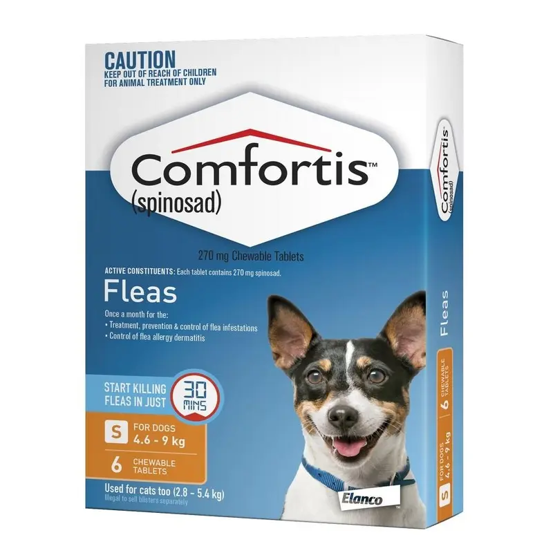 Comfortis for Dogs 4.6kg-9kg 6 Pack Orange