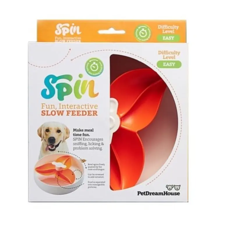 SPIN Interactive Adjustable Slow Feeder Bowl Flower zzz