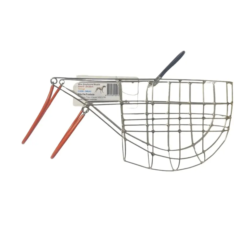Greyhound Muzzle 8'' Orange