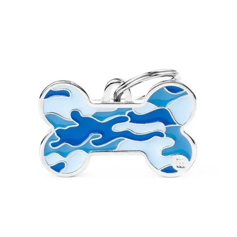 My Family Pet Tag Bone Camouflage Large