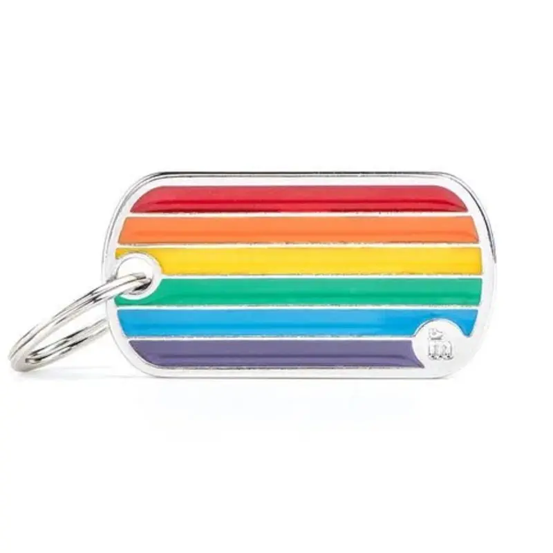 My Family Pet Tag Rainbow Flag