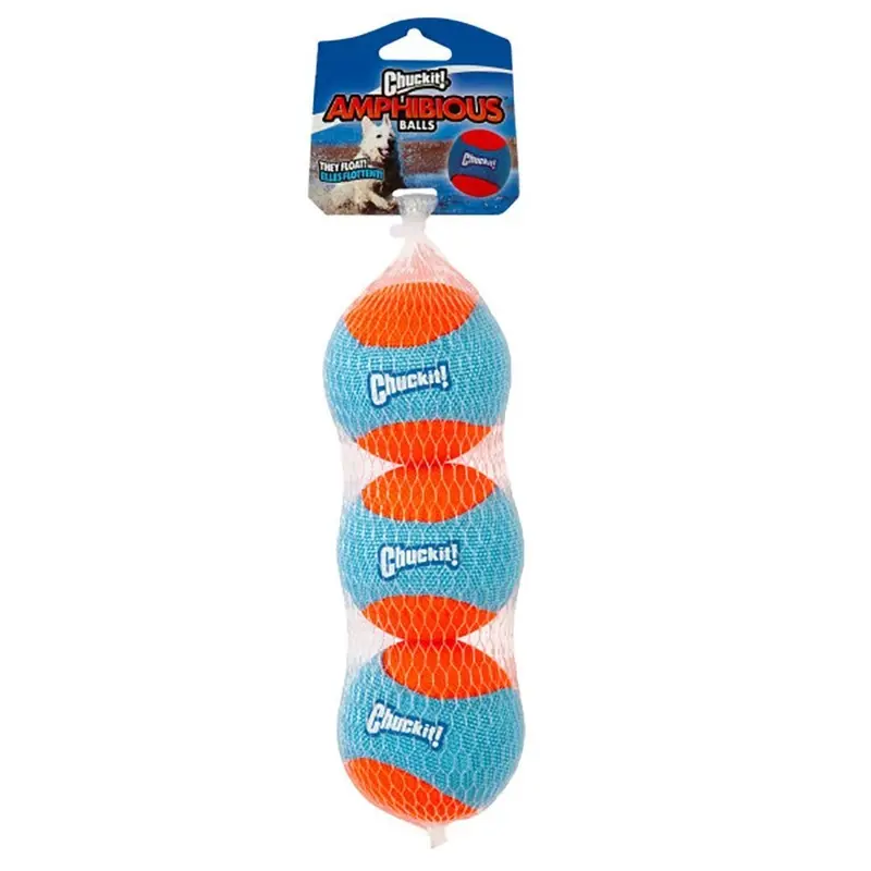 ChuckIt Amphibious Balls Medium 6.3cm 3 Pack