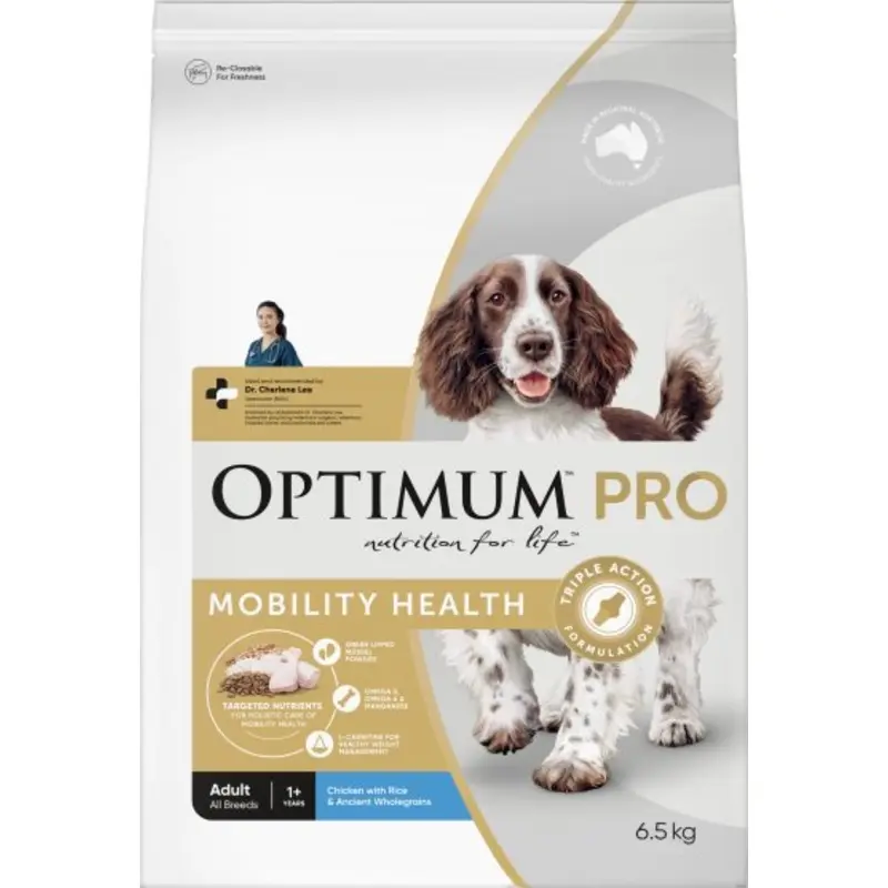 Optimum Pro Dry Dog Food Mobility Health Chicken & Rice 2.5kg