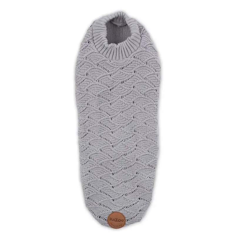 Kazoo Dog Coat Grey Wave Jumper