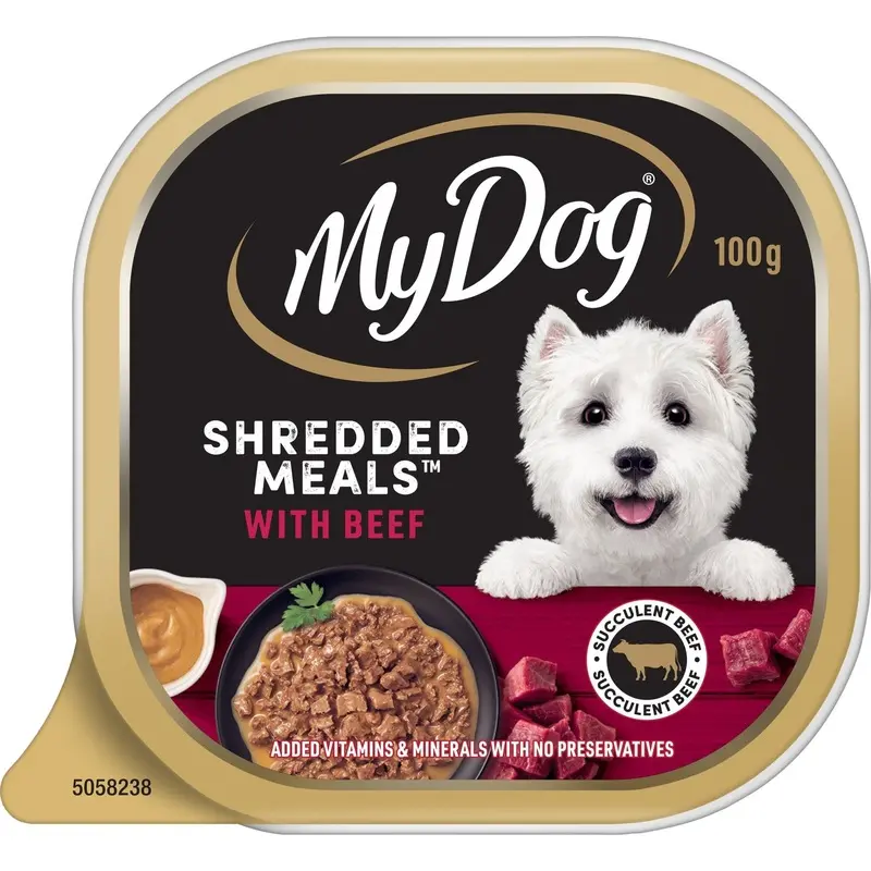 My Dog Wet Food Shredded Meals Beef 100g