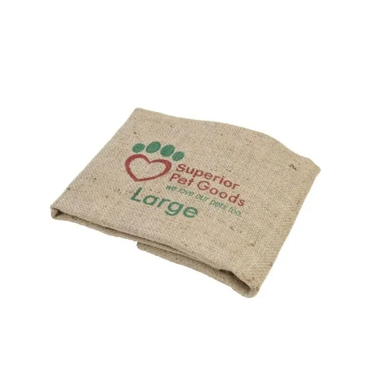 Superior Pet Bed Hessian Fitted Cover Velcro Straps