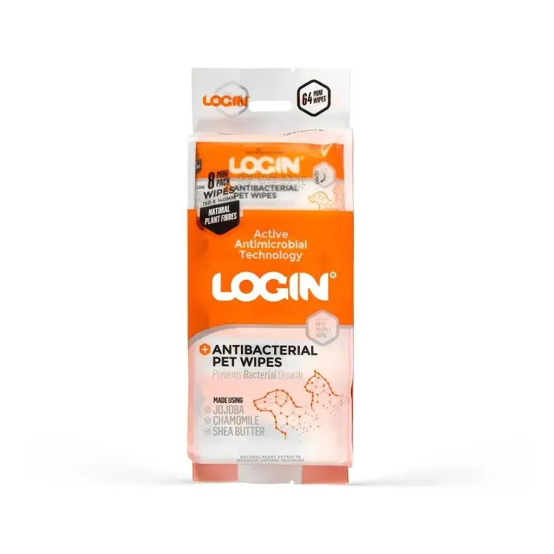 LOGIN Pet Wipes 8 Travel Packs