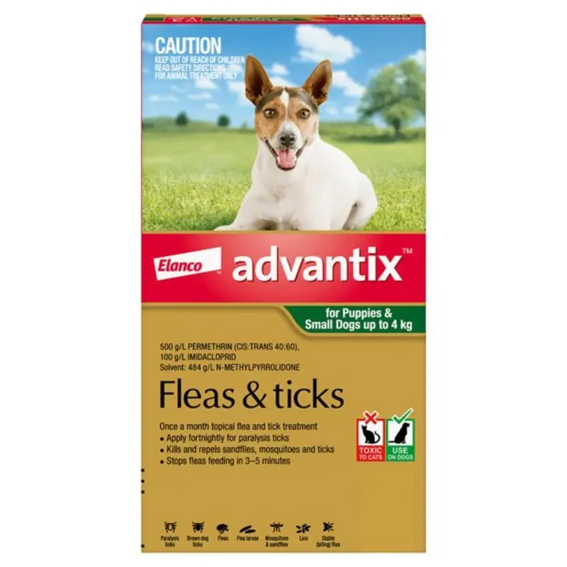 Advantix Dog Small Green up to 4kg